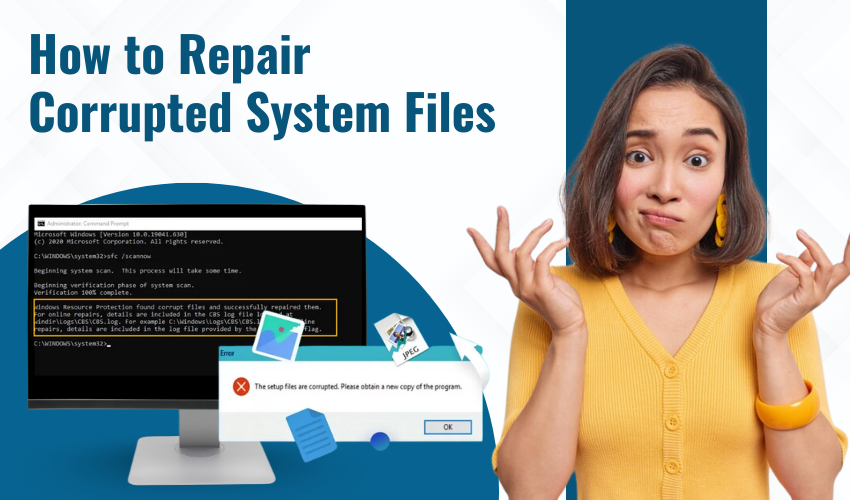 Difficulty In File System How to repair corrupted system files