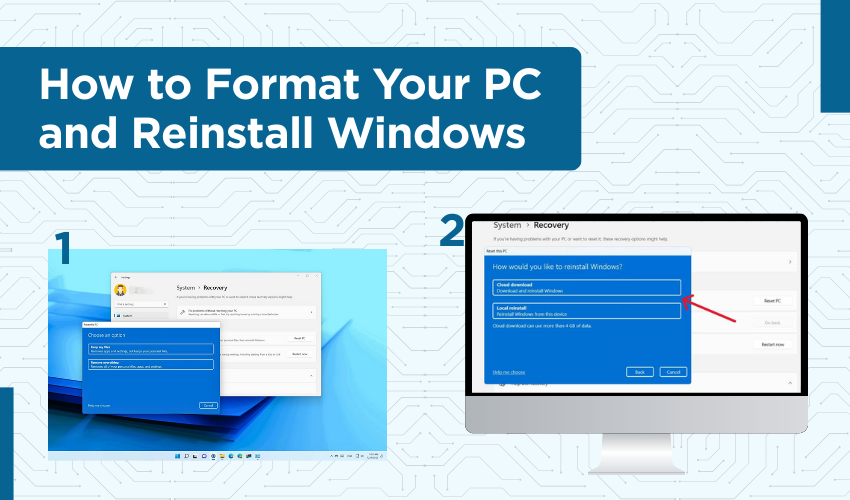 format PC, reinstall Windows DIY