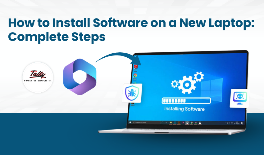 software installation tutorial, install apps laptop