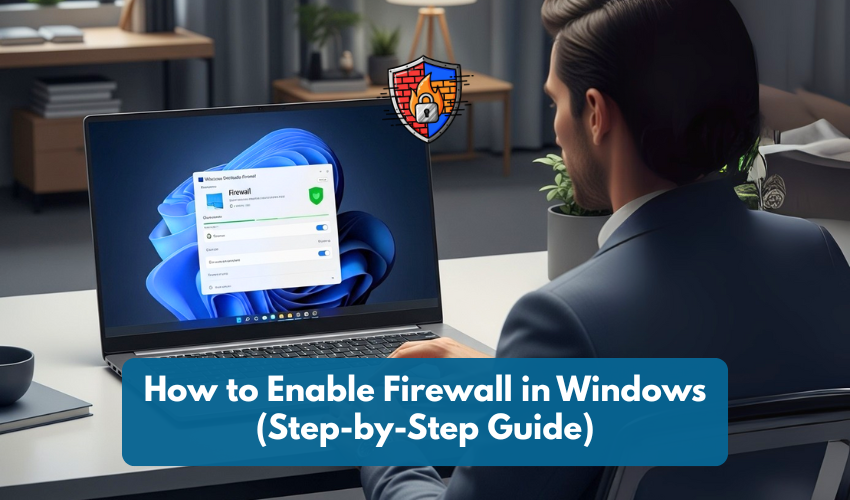 enable firewall  , Windows Defender setup