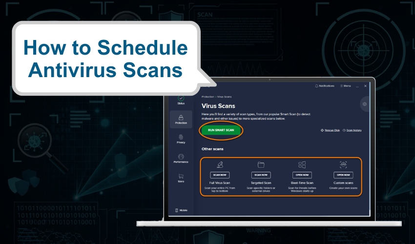 schedule scan Windows, regular virus check