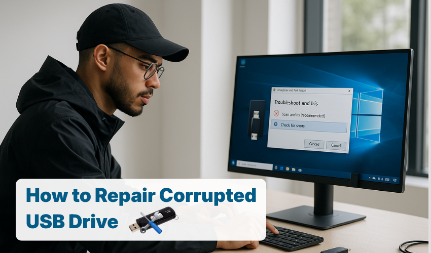 USB not detected fix, repair flash drive