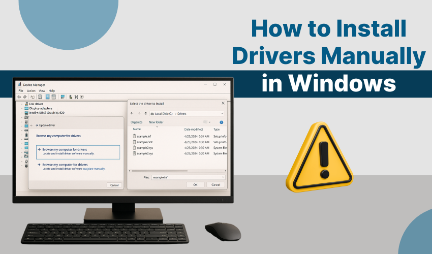 manual driver install, Windows driver fix