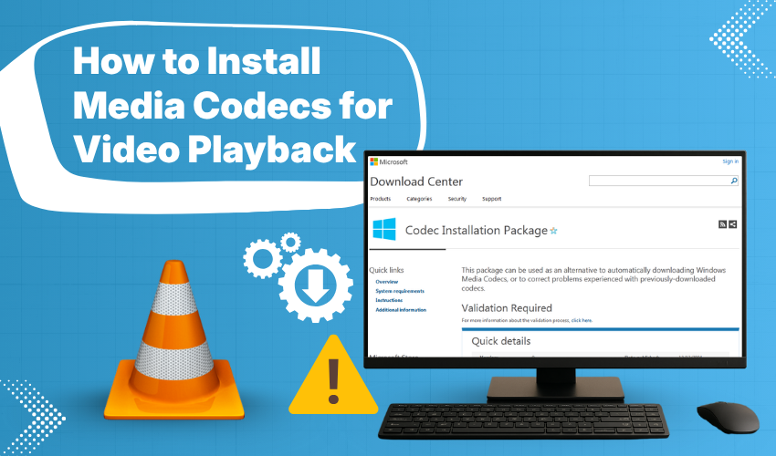 install codecs, video not playing