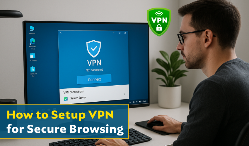 VPN setup Windows, secure internet browsing
