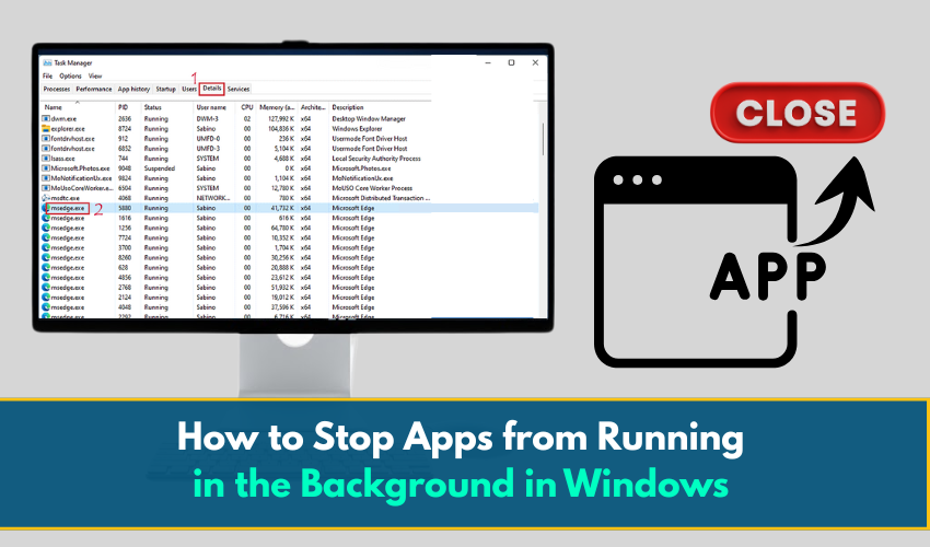 disable background apps, improve PC performance