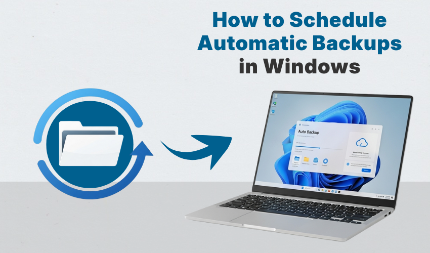 setup Windows Backup, auto backup files