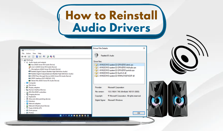 fix no sound Windows, reinstall sound drivers