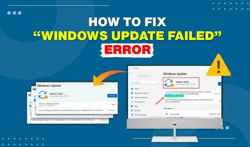 fix Windows Update error, update troubleshooting