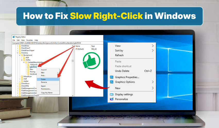 slow right click, Windows lag, context menu delay