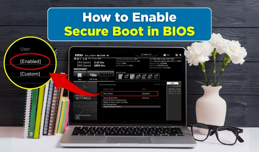 secure boot, BIOS settings, Windows boot security