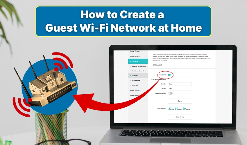 guest WiFi, router setup, separate network