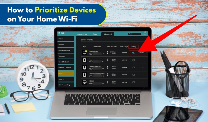 WiFi priority, router settings, network speed